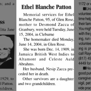 Obituary for Ethel Blanche Patton
